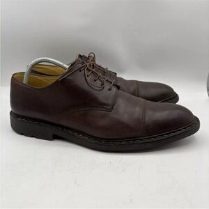 Heschung Brown Leather Stitched Lace-up Derby‎ Shoes Mens Size 12.5